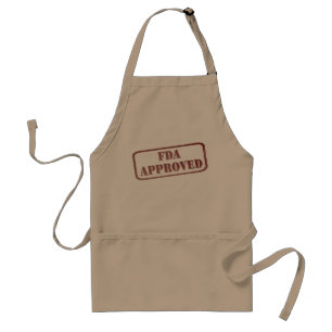Tablier Funny FDA Approuvé Humour Red Distressed Timbre