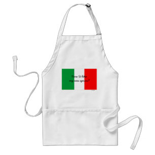 Tablier Funny Italian Accent and Tricolore Flag of IIaly