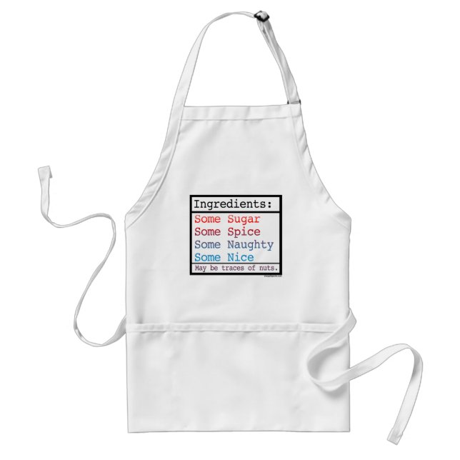 Tablier Funny Naughty et Nice Apron (Devant)