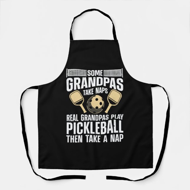 Tablier Funny Pickleball Design (Recto)