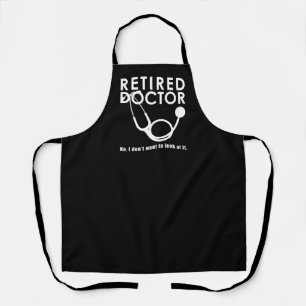 Tablier Funny Retraité Docteur Stethoscope Retrait Médical