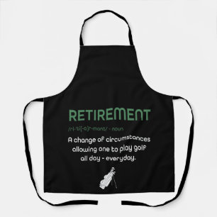 Tablier Funny Retraite Golf - Retraité Golfers Cadeau