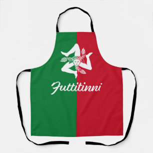 Tablier Futtitinin Sicile Trinacria Apron