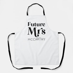 Tablier Futur Madame Custom Nom Mariée Pour Devenir Fiancé