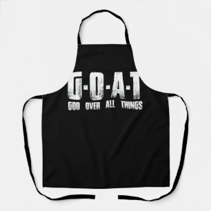 Tablier G.O.A.T Dieu sur toute chose Homme de Dieu Chèvre 