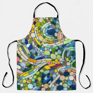 Tablier Galets colorés Art Mosaïque