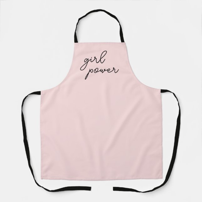 Tablier Gang de Filles Mère Fille Rose Mignon (Recto)