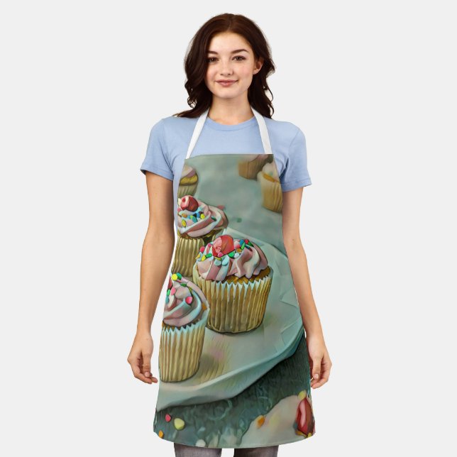 Tablier Gâteau à la crème glacée (Porté)