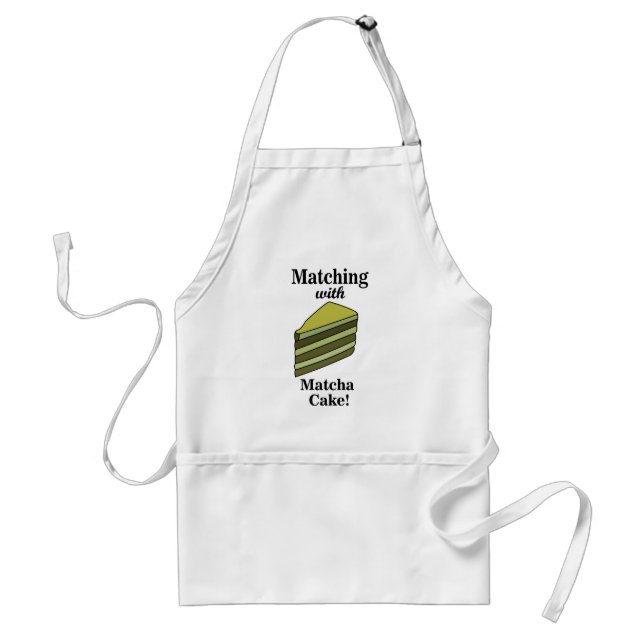 Tablier Gâteau vert Matcha amusant (Devant)