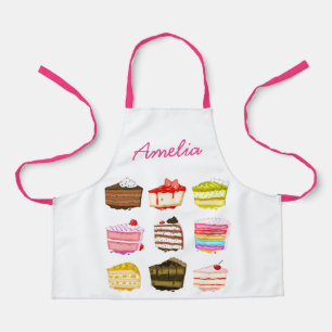 Tablier Gâteaux roses mignons Enfants motifs