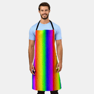 Tablier Gay gai coloré LGBT Arc-en-ciel bandes de design