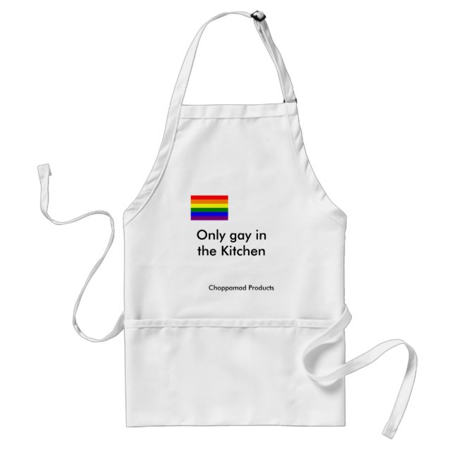 Tablier gay-pride-flag-738850, seulement gai dans la (Devant)