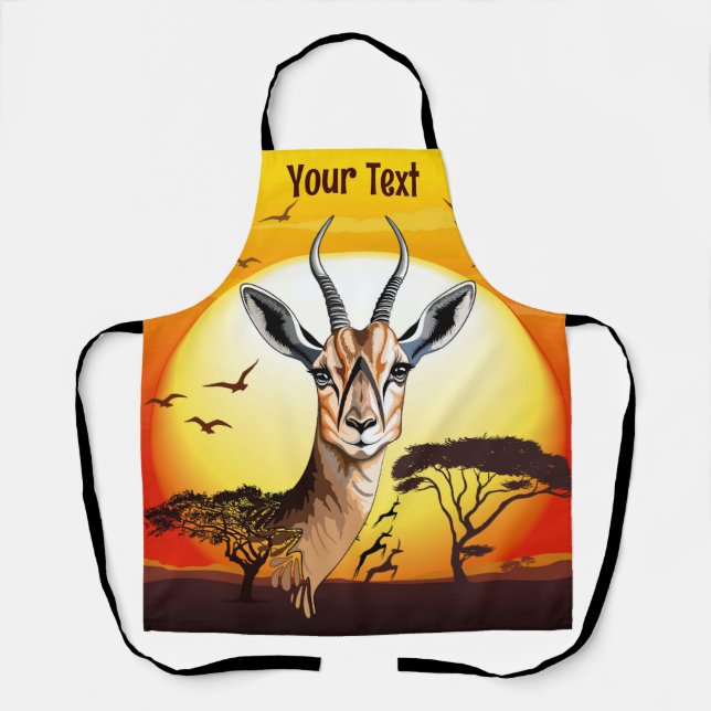 Tablier Gazelle Antelope africaine animal sauvage (Recto)