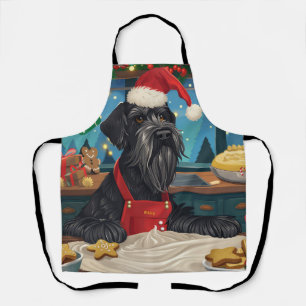 Tablier Géant Schnauzer Gourmande : Noël Festif
