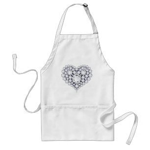 Tablier Gemmes de coeur de diamants