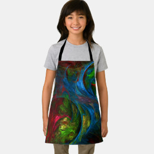 Tablier Genesis Blue Abstrait Art Apron