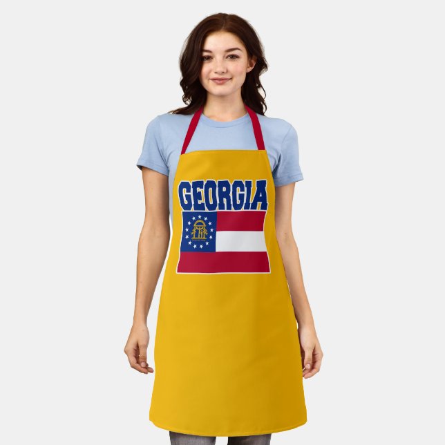 Tablier Georgia State Flag Apron (Porté)