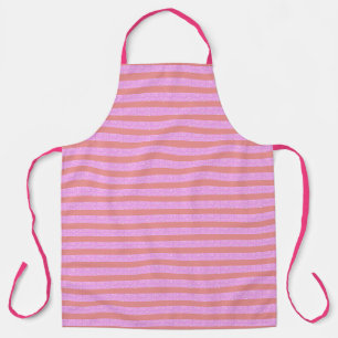 Tablier Géostripes géométriques roses