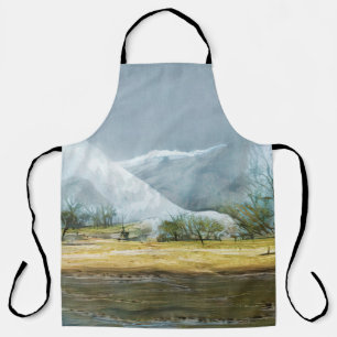 Tablier Geysers dans la vallée du Kamchatka. Peinture à l'