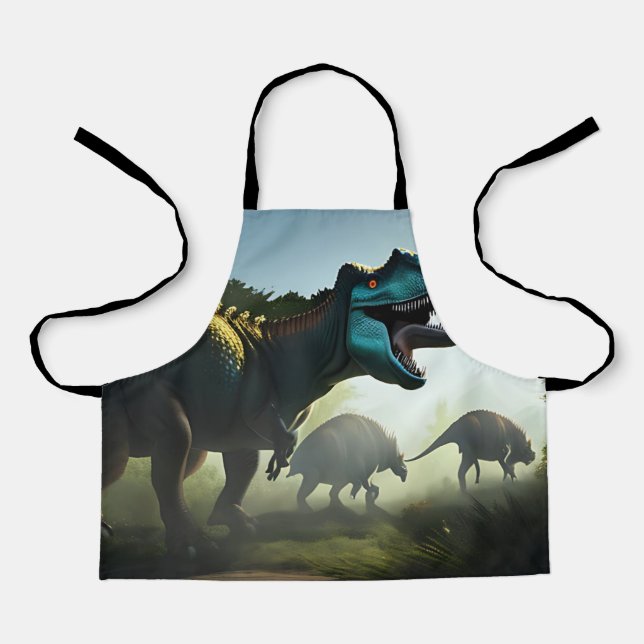 Tablier Giganotosaurus Dinosaures Sur Le Prowl, Apron Enfa (Recto)