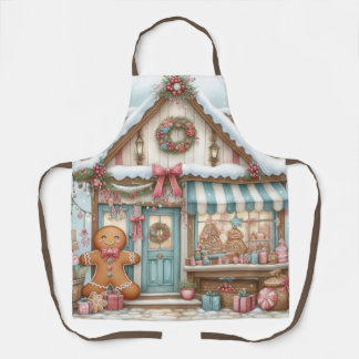 Tablier Gingerbread Bakery House Cutting Board