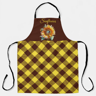 Tablier Gingham "Tournesol"