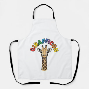 Tablier Girafe Vintage Icône Conception de Chemise de Mign