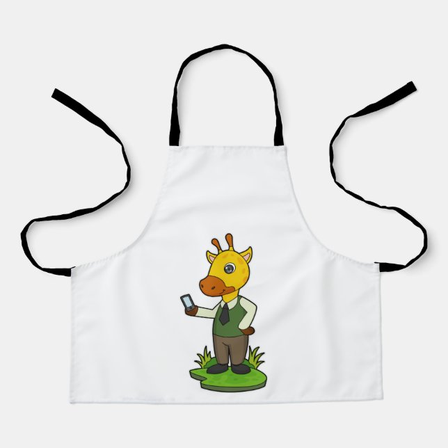 Tablier Giraffe avec mobile (Recto)