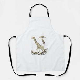 Tablier Giraffe cosmique drôle Giraffe pour femmes Hommes