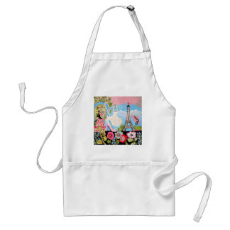 Tablier Girly de Tour Eiffel de Bistros de Paris