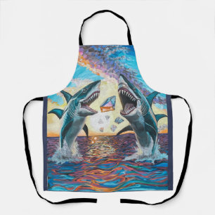 Tablier Glamour Chomp-Shark Dressage pour les gemmes brill