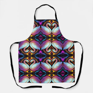 Tablier Glissez gracieusement sur un étang serein