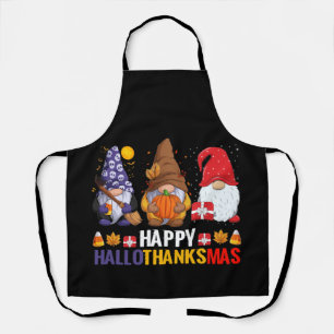 Tablier Gnomes Lover Joyeux Noël Joyeux Hallothanksmas