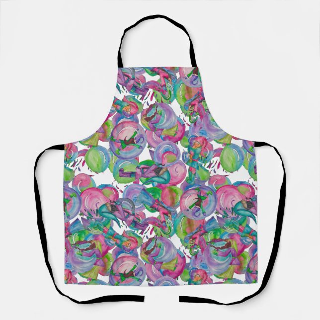 Tablier Gnomes sobres avec bulles (Recto)