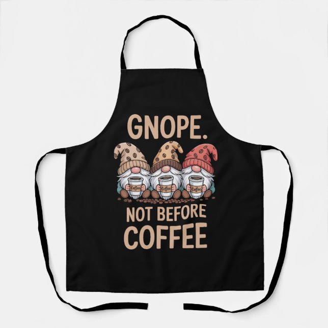 Tablier Gnope Pas Avant Café Trois Gnomes Café (Recto)