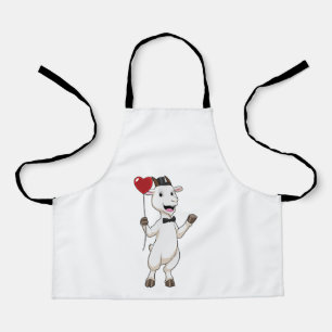 Tablier Goat as Groom avec Heart Balloon