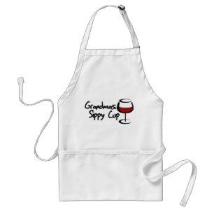 Tablier Gobelet en sippy de grand-mas