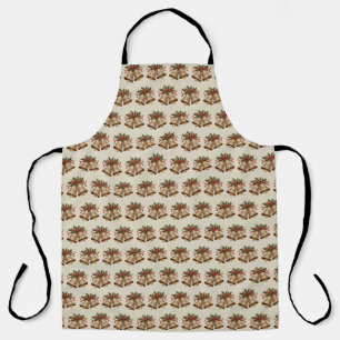 Tablier Gold Christmas Bells Holiday Apron