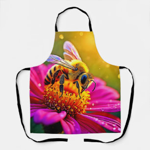 Tablier Golden Bee Flower Magic Design