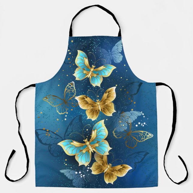 Tablier Golden butterflies (Recto)