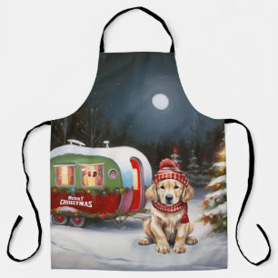 Tablier Golden Retriever Caravan Christmas Adventure