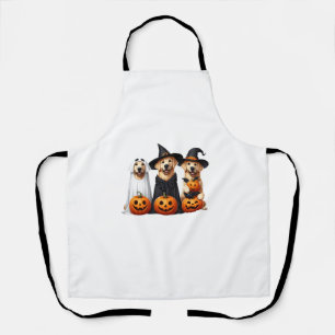 Tablier Golden Retriever Ghost Halloween Amoureux de les c