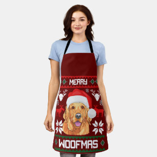 Tablier Golden Retriever Joyeux Woofmas Chien Sweatshirt