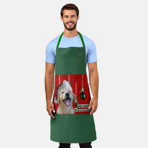 Tablier Golden Retriever Puppy Christmas Bowl