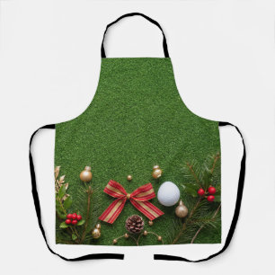 Tablier Golf de Noël sur gazon vert