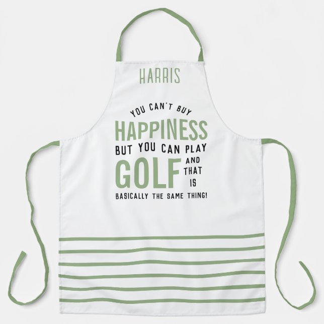 Tablier Golf est le bonheur Funny Golf Lover cadeaux (Recto)