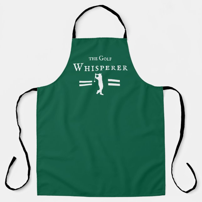 Tablier Golf Whisperer Funny Golfer avec n'importe quel no (Recto)
