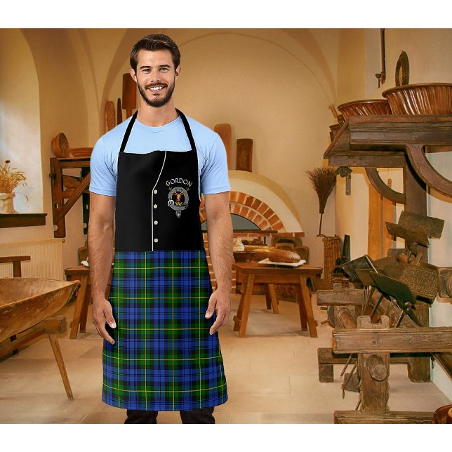 Tablier Gordon Clan Badge & Tartan Kilt Apron (Créateur téléchargé)