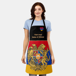 Tablier Goût de la maison & drapeau arménien, Arménie /Cui