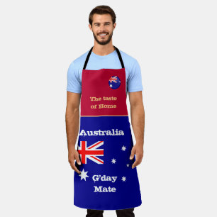 Tablier Goût de la maison & drapeau australien /Cuisine au